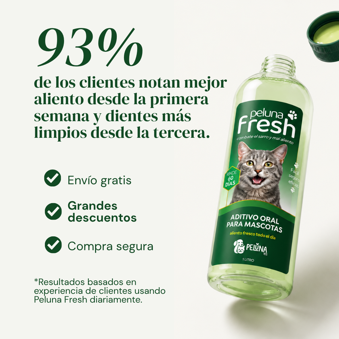 Peluna Fresh for Cats | Aditivo Oral para Gatos